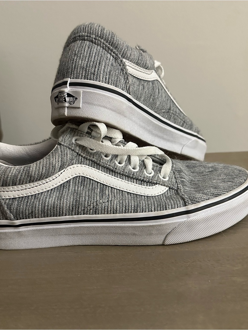 Vans Gray Corduroy Skate Shoes